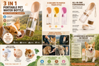 Paw Hydrate™2-in-1 Portable Dog Water & Food Bottle.