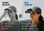 Solar Cool™ USB Rechargeable Fan Cap - Breathable Mesh Cooling Hat for Outdoor Summer Use.