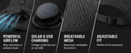Solar Cool™ USB Rechargeable Fan Cap - Breathable Mesh Cooling Hat for Outdoor Summer Use.