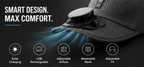 Solar Cool™ USB Rechargeable Fan Cap - Breathable Mesh Cooling Hat for Outdoor Summer Use.
