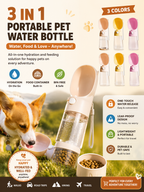 Paw Hydrate™2-in-1 Portable Dog Water & Food Bottle.